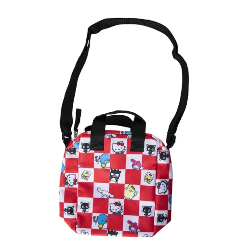 Adorable Red Checkered Hello Kitty & Friends Crossbody Bag - Picture 2 of 6